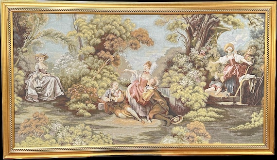 19th century French style framed Tapestry