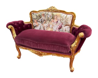 Louis XV French style settee