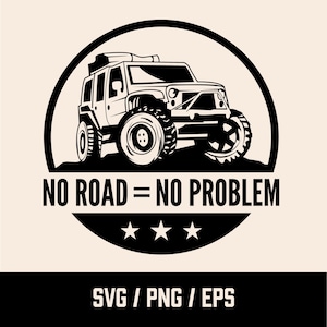 4WD Vehicle SVG | Off-Road Four Wheel Drive 4x4 SUV Car | Printable Clip Art Cut File | Instant Download | Svg cut files for Cricut