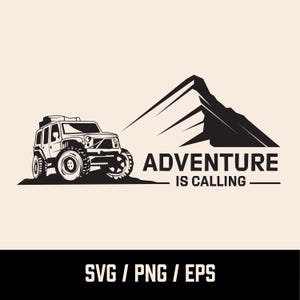 4WD Vehicle SVG | Off-Road Four Wheel Drive 4x4 SUV Car | Printable Clip Art Cut File | Instant Download | Svg cut files for Cricut