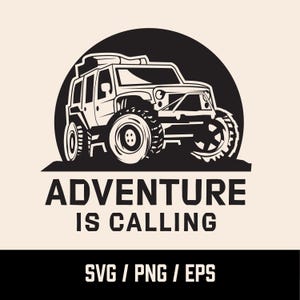 4WD Vehicle SVG | Off-Road Four Wheel Drive 4x4 SUV Car | Printable Clip Art Cut File | Instant Download | Svg cut files for Cricut