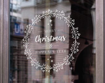 Christmas wreath svg | Christmas window cling Svg | Holiday wreath svg | Christmas wreath svg for cricut | Christmas wreath png