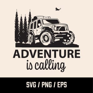 4WD Vehicle SVG | Off-Road Four Wheel Drive 4x4 SUV Car | Printable Clip Art Cut File | Instant Download | Svg cut files for Cricut