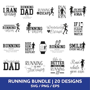 Hardlopen SVG-bundel | Hardlopen SVG | Hardloopcricut | Hardlopen moeder SVG | Liefde hardlopen Svg | Hardlopen png |