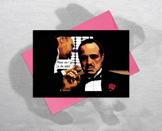 The Godfather Funny Birthday Card | Etsy