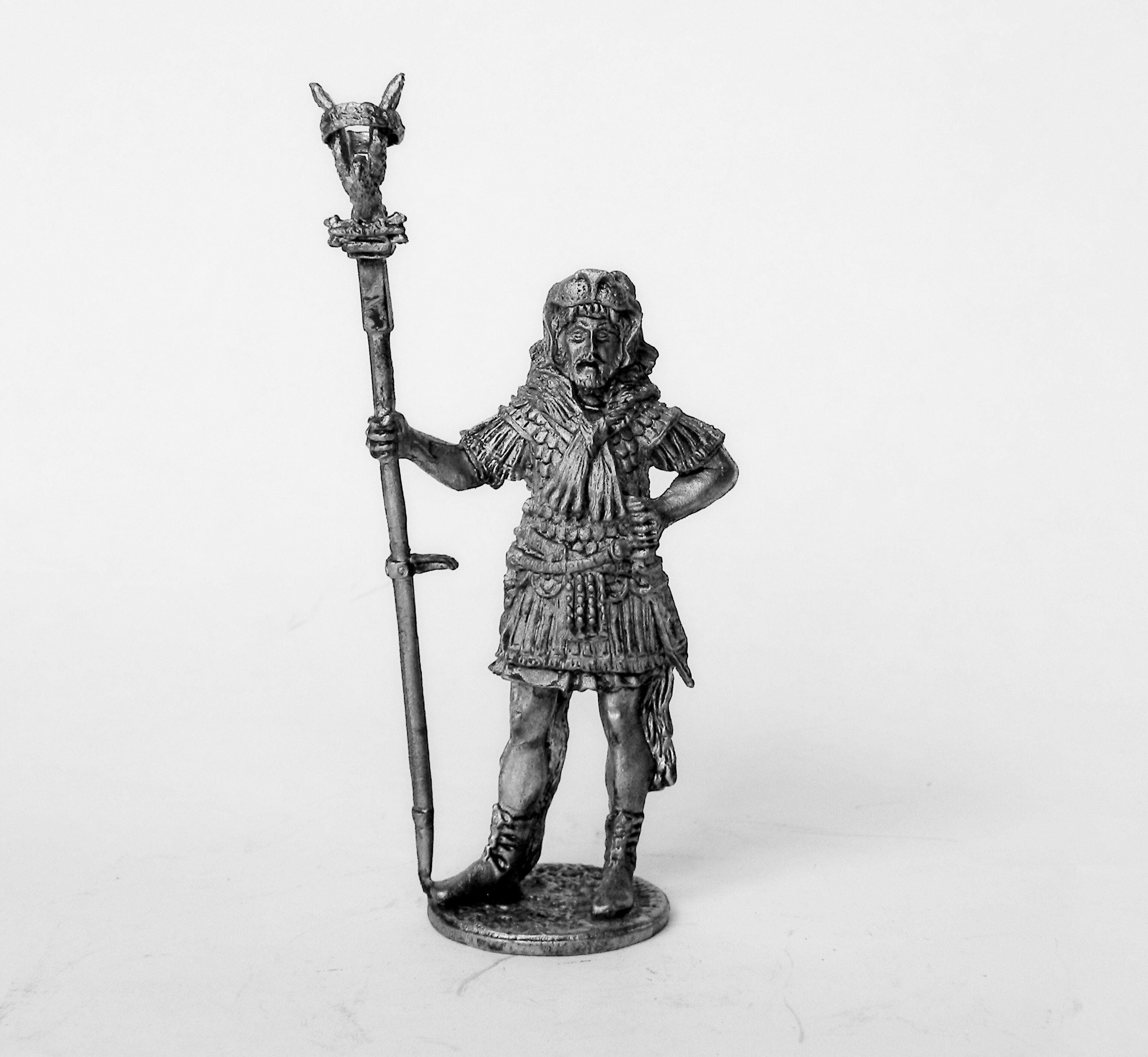 Tin miniature. Pewter sculpture. Tin soldier. Ancient Rome. Etsy