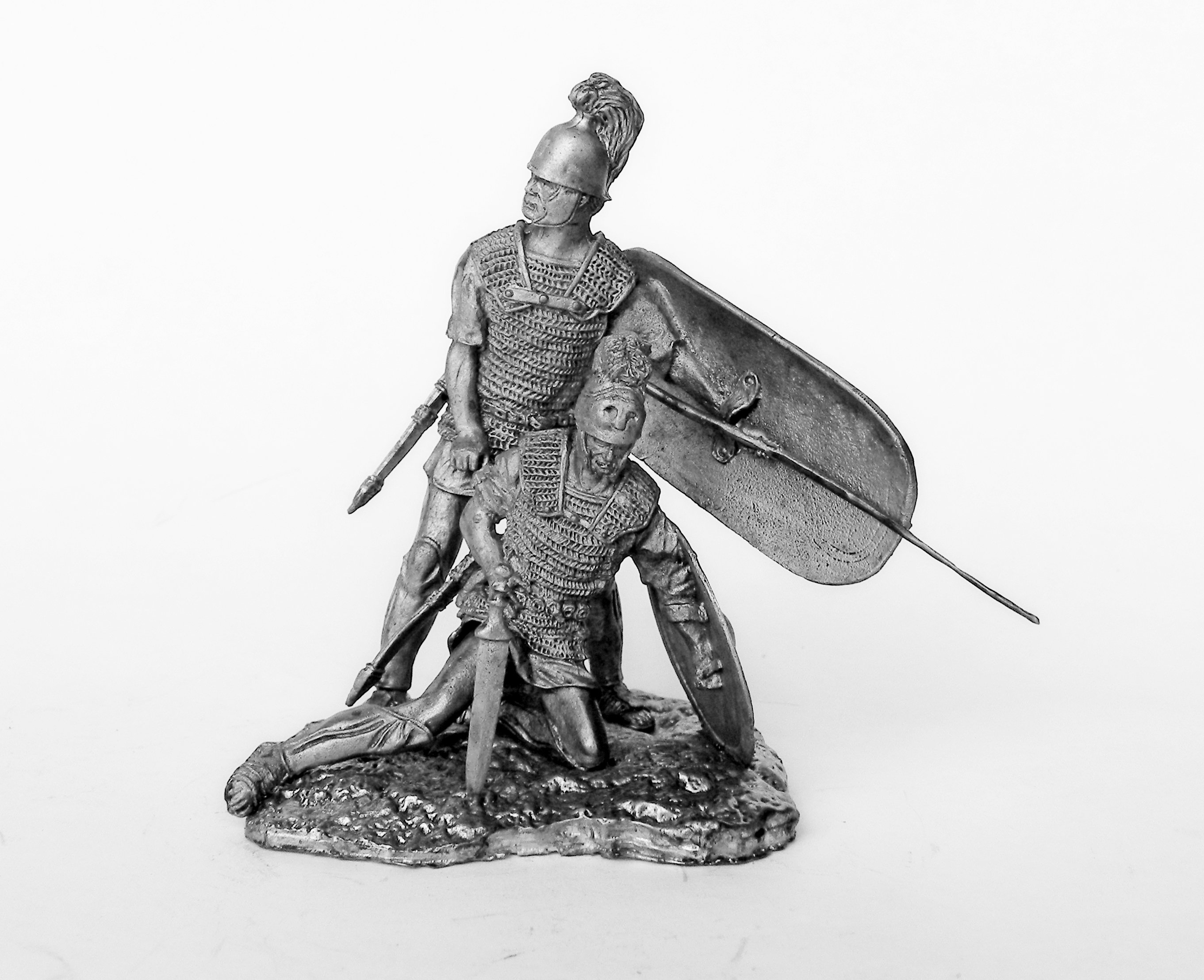 Tin miniature. Pewter sculpture. Tin soldier. Ancient Rome. Etsy