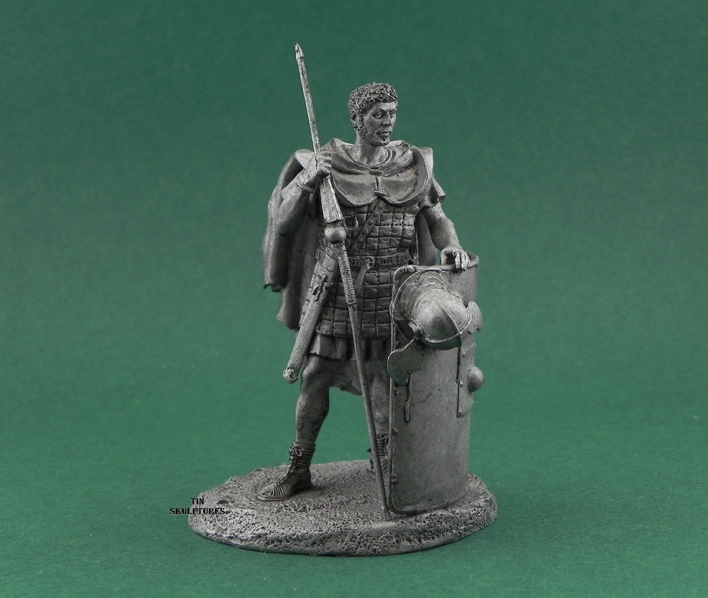 tin toy soldiers unpainted 54mm Roman centurion Toys Toys & Hobbies
