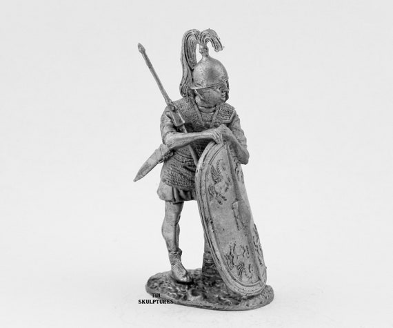 Zinn Miniatur. Antike Rom. Der römische Legionär. Maßstab Zinn Miniatur. Antike Rom. Römischer Hauptmann. Maßstab ist