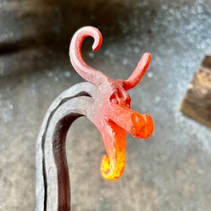 Dragon fire poker / Hand forged / Blacksmith Fire pit tool