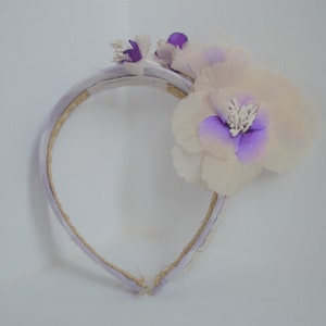Elegant Flower Head Piece. Ballet. Vichy. Bridal. Tocado image 5