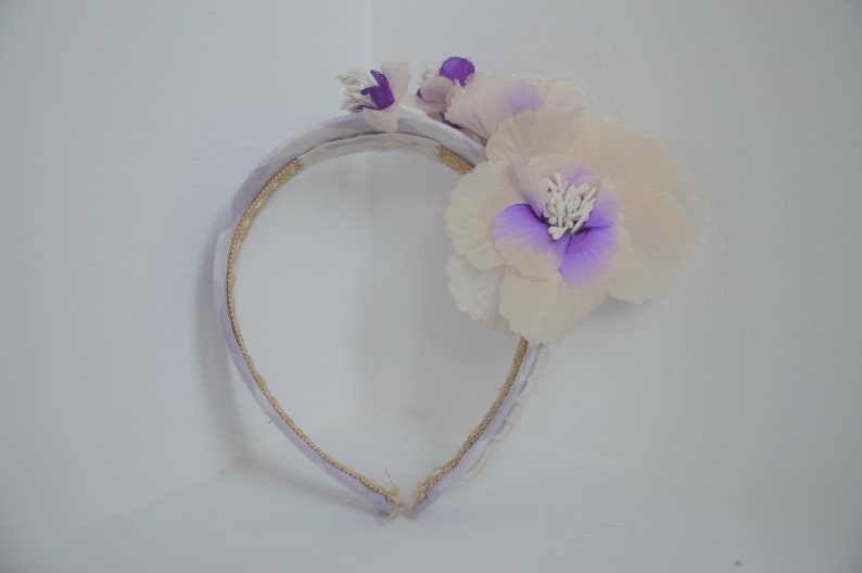 Elegant Flower Head Piece. Ballet. Vichy. Bridal. Tocado image 5