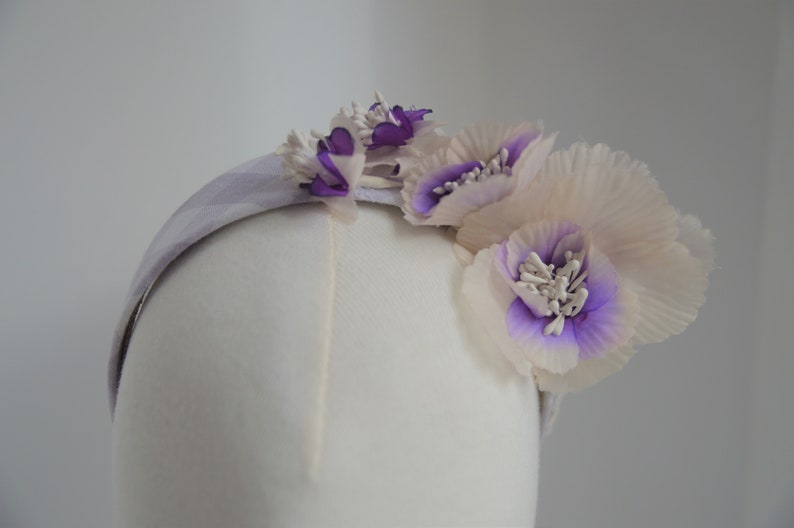 Elegant Flower Head Piece. Ballet. Vichy. Bridal. Tocado image 2