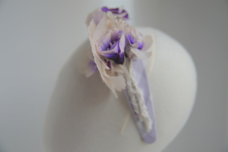 Elegant Flower Head Piece. Ballet. Vichy. Bridal. Tocado image 3
