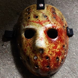 Maschera da hockey Project 09 - Replica di oggetti di scena - Halloween - Maschera dell'orrore - Cimeli dell'orrore (V1).