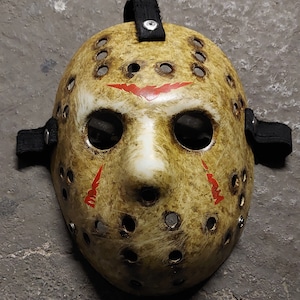 Proyecto 09 Máscara de Hockey - Accesorio de terror - Máscara de terror - Máscara de Halloween - Cosplay de terror (V1).