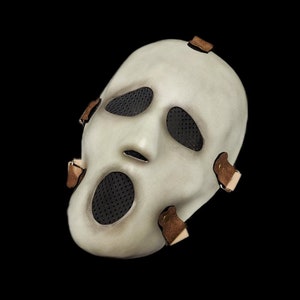 Ghost Slasher - Versão leve - Máscara de terror - Adereço de terror - Máscara de cosplay de terror para Halloween (V1).