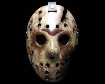 VII Hockey Mask Extra Grime -《Latex Mask NOT Included》Halloween Horror Memorabilia - Horror Cosplay Mask - Horror Mask .(V2)
