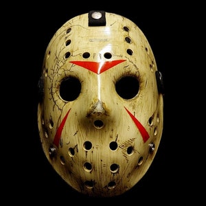 III Réplique du masque de hockey « Barn Stalker » - Masque d&#39;horreur d&#39;Halloween - Souvenirs d&#39;horreur - Masque d&#39;horreur cosplay (V1).