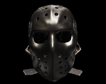 Classic 90 Hybrid Black Hockey Maske - ABS -Horror Maske - Cosplay Maske - Halloween Prop (V1).