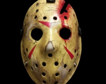 IV "CAMP KILLER " Prop Hockey Mask - Hallowee Horror Mask - Horror Memorabilia (V1).