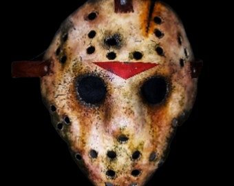 Masque de hockey VENGENCE - Masque d'horreur - Masque d'horreur personnalisé d'Halloween. (V1)
