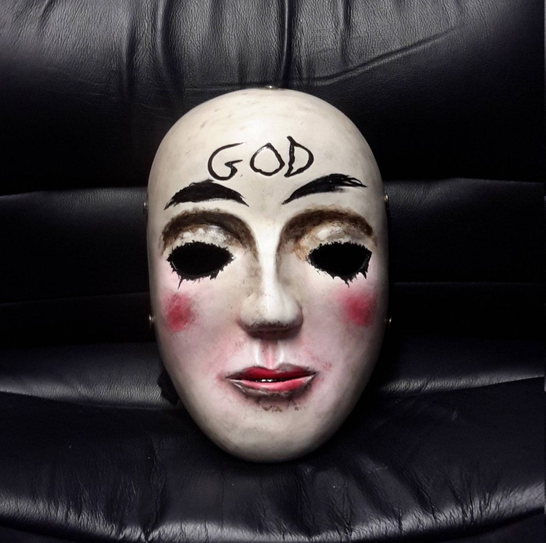 God Mask - Horror Mask - Halloween Mask - Resin Cosplay Custom Painted Scary Mask (V4). 