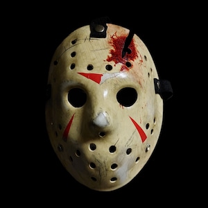 IV Shower Slasher Hockey Mask- Slasher Mask - Prop Replica - Horror Mask - Cosplay Mask.(V1)