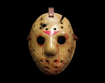 VI Bullethole Hockey Mask - Custom Prop - Custom Made - Cosplay Horror Memorabilia - Halloween Horror Mask (V1).