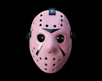 III Baby Pink Variant Hockey Mask - Prop Replica - Halloween Horror Memorabilia - Cosplay Horror Mask (V1).