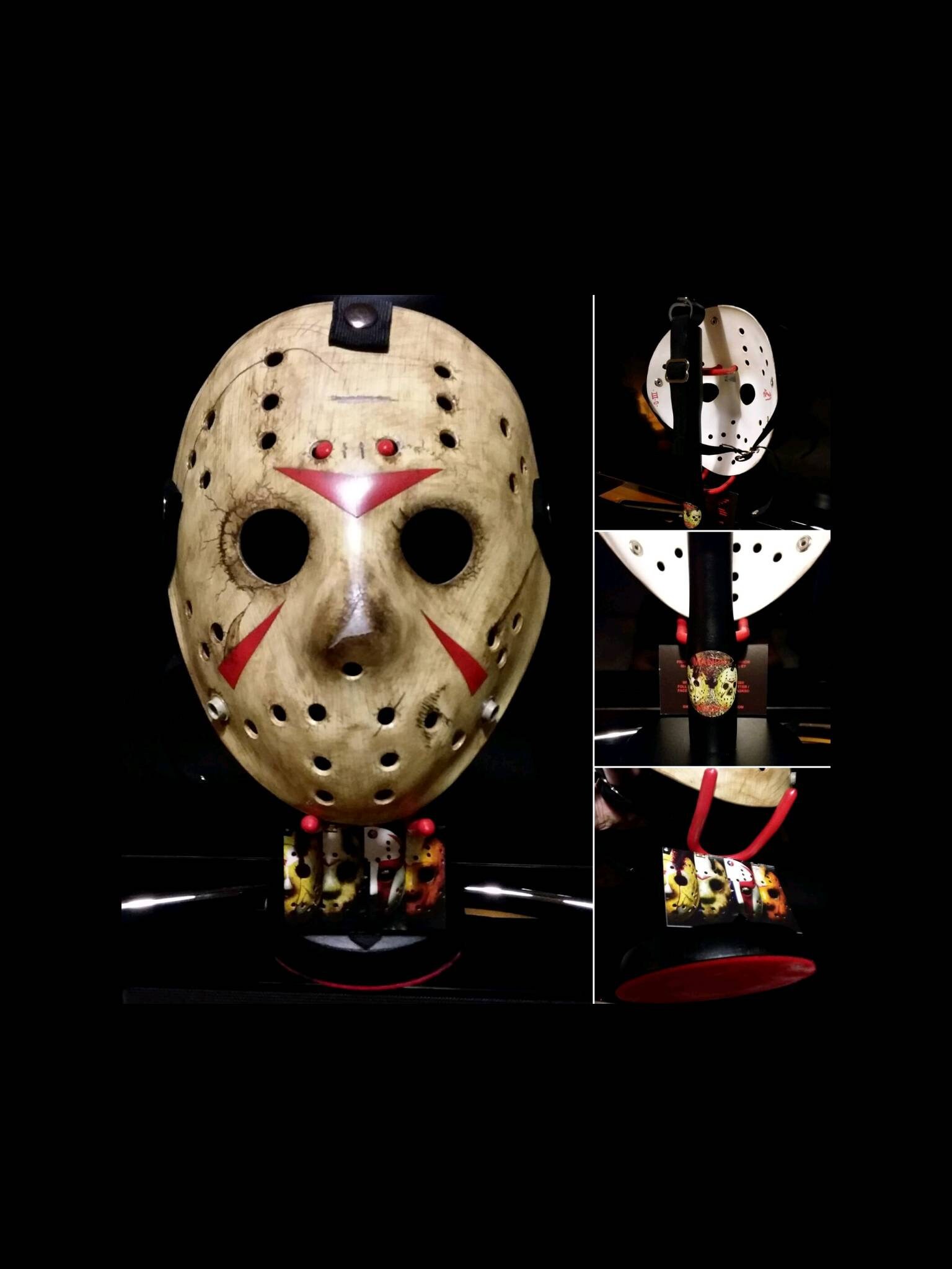 Mask Display Hockey Masks Wooden | Etsy