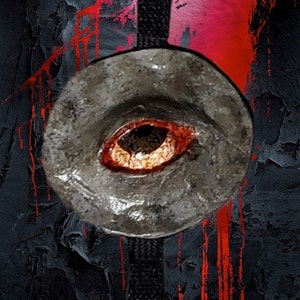 VS Eye Insert For Battle Damaged Hockey Mask Prop Replica - Cosplay Horror Prop - Mask Not Included (V6).