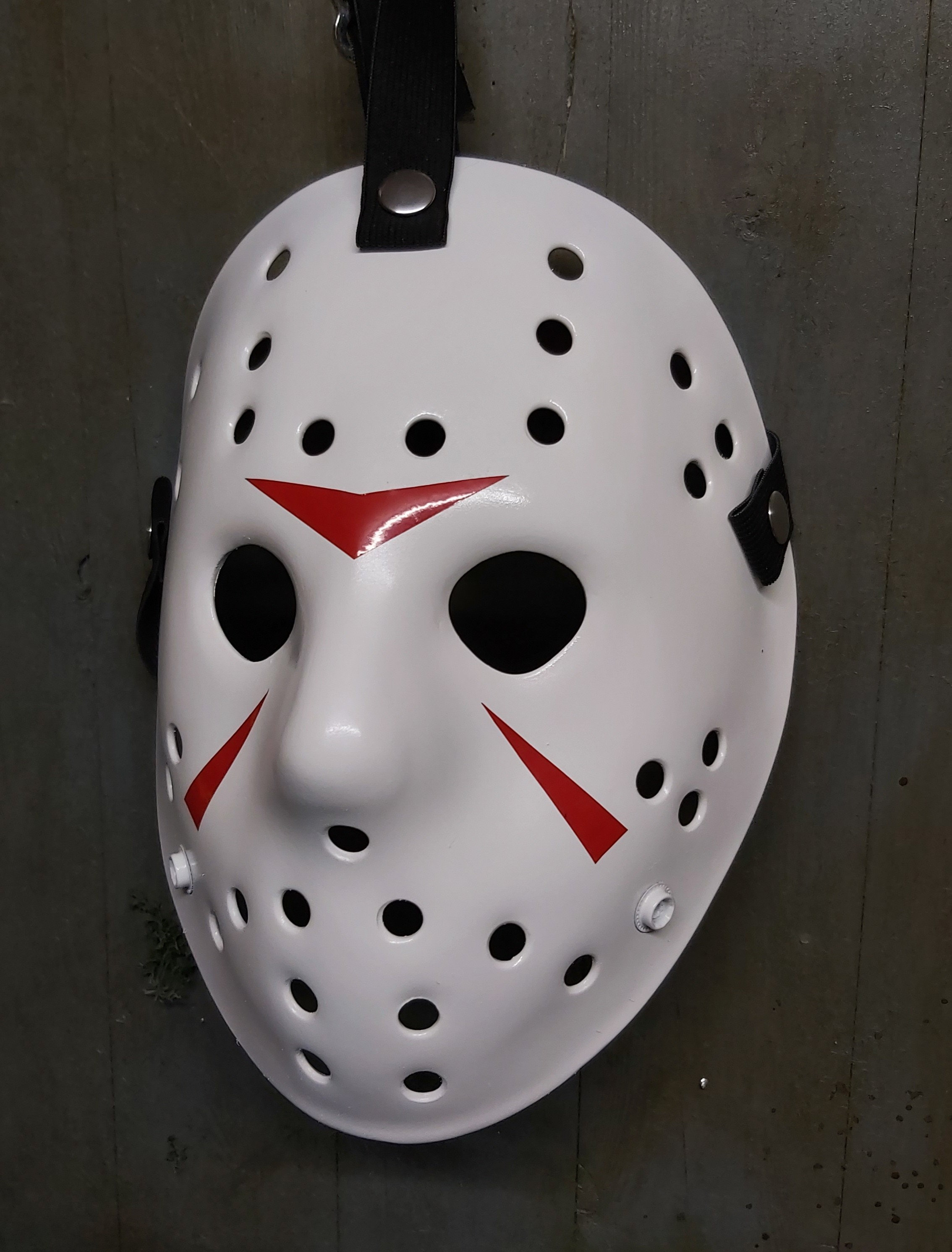 III White Hockey Mask Custom Prop Cosplay Mask Halloween Etsy