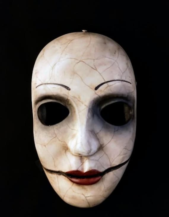 Shattered Doll Mask - Handmade - ABS Plastic Horror Mask