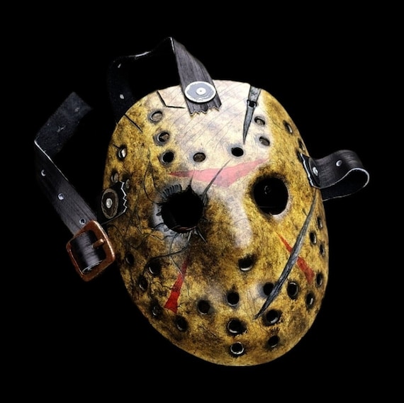 Gold & Black Ripped Look Mask Gold & Black Ripped Look Mask