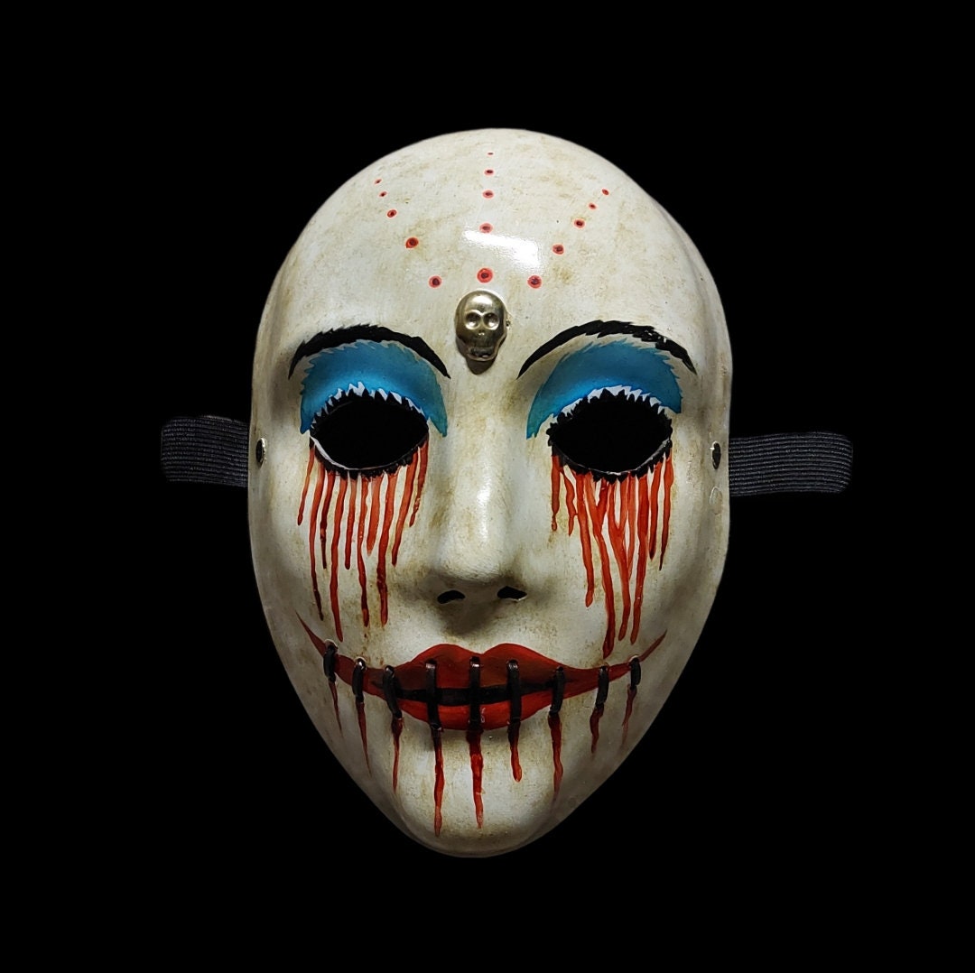 Slasher Blood Spray Mask Light Up Horror Slasher Blood Spray Mask Light Up Horror