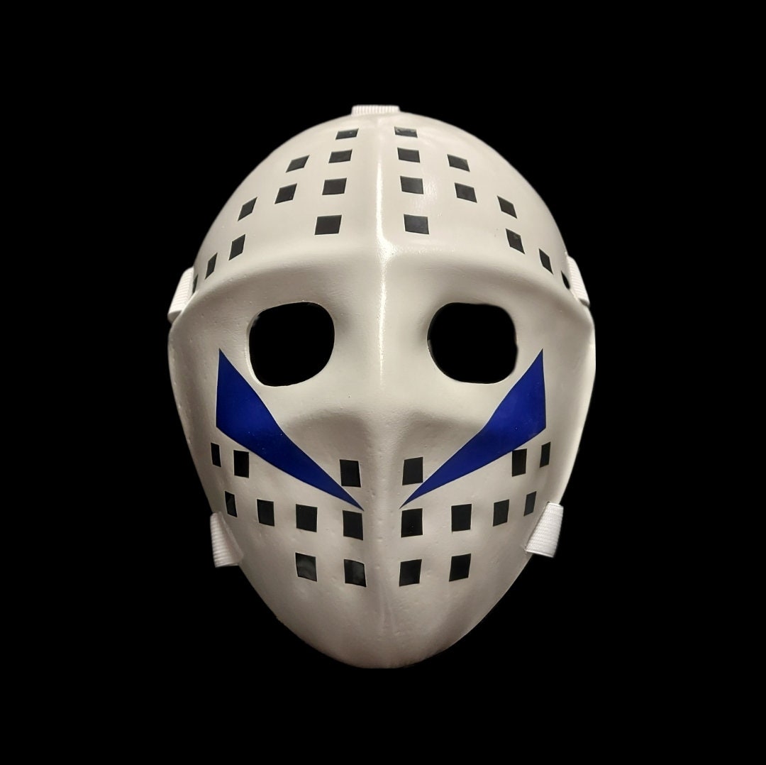 V ホワイト ブルー シェブロン ABS ホッケー マスク - 小道具レプリカ