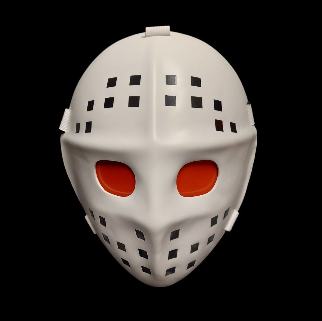 V White ABS Hockey Mask - Prop Replica - Horror Mask