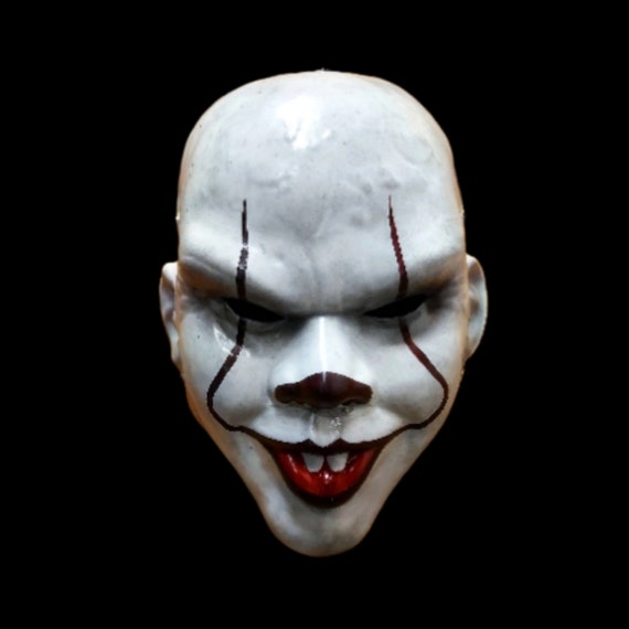 Evil Clown Horror Mask Prop Replica Exclusive Halloween - Etsy México