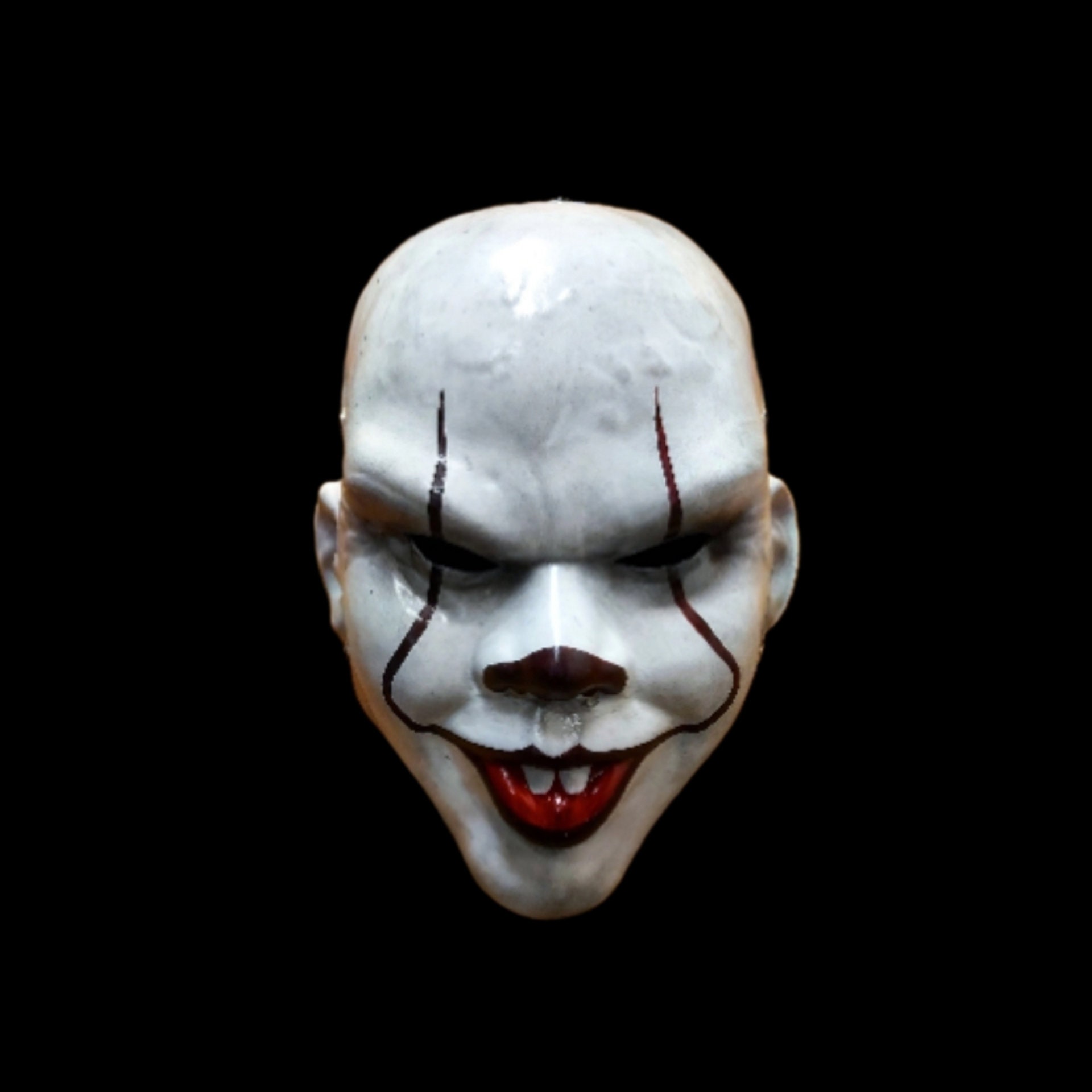 邪悪なピエロのホラーマスク小道具レプリカ - ハロウィーンコスプレ