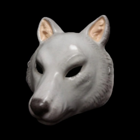【希少品】THE MASK 1997 Wild Wolf Mask 未開封 Fox Mask Hit Man Killer Prop Replica Mask - Animal Mask - Wolf