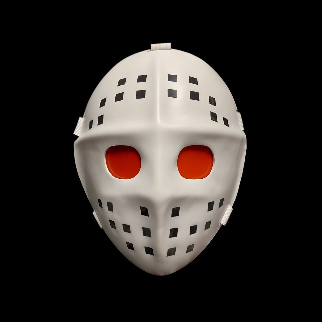 V White ABS Hockey Mask - Prop Replica - Horror Mask
