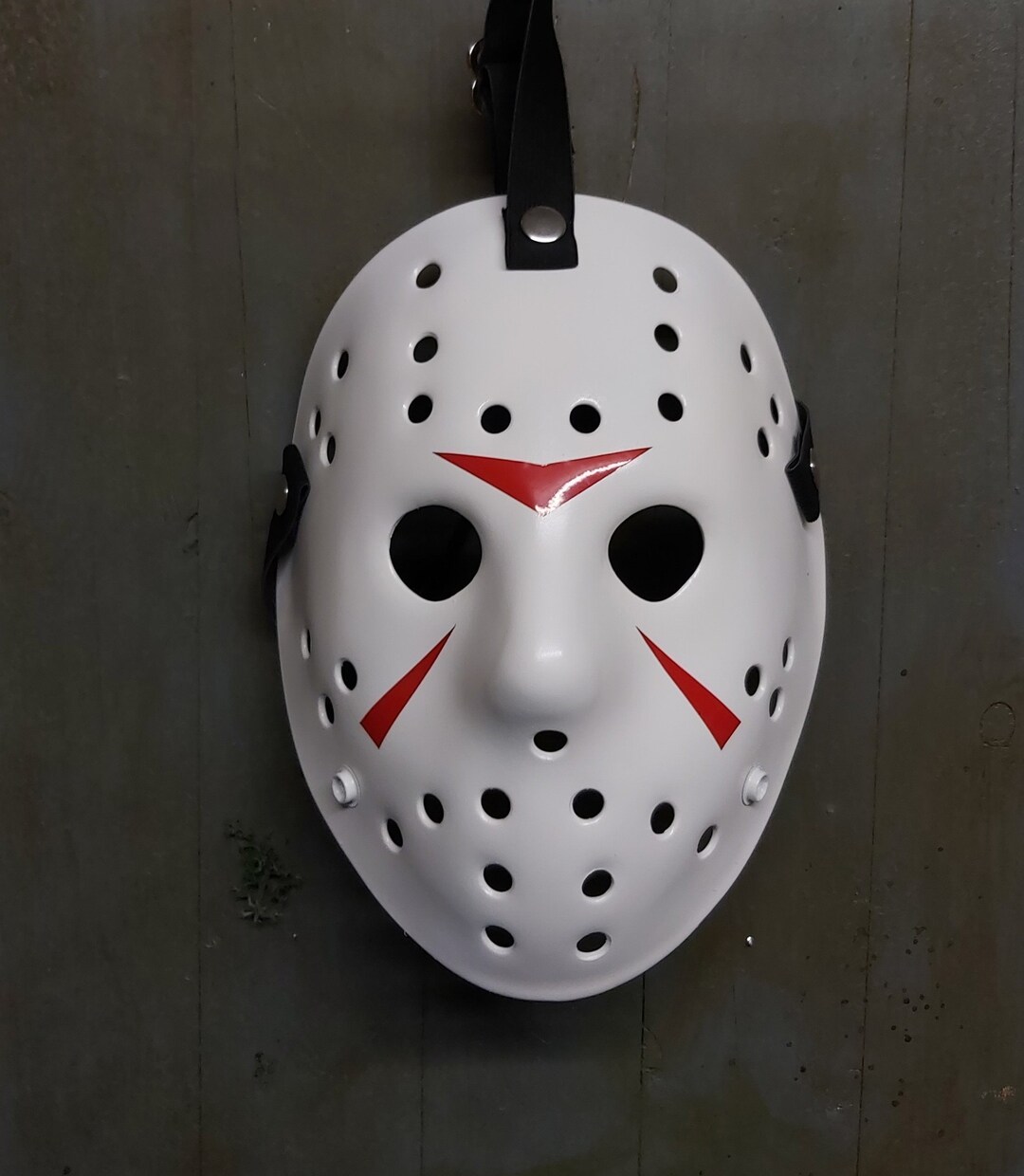 III White Hockey Mask Custom Prop Cosplay Mask Halloween Horror ...