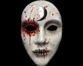 skuespillerinde shuffle anbefale Tarot Shadow Mask Prop Replica Bloody Horror Mask - Etsy