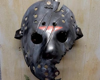 Back From Hell -  Ash Wash Version - Hockey Mask Prop Replica - Horror Mask - Halloween Prop (V1).