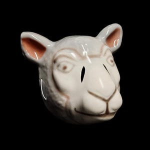 Hit Man Lamb Mask - Animal Mask - Horror Mask - Halloween Mask - Horror Memorabilia.(V1).