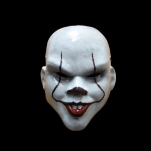 Evil Clown Horror Mask Prop Replica - Exclusive Halloween Cosplay Horror Mask. (V1).