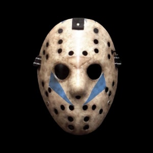 V &quot;The Imposter&quot; Hockey Mask Custom Prop Cosplay - Halloween Horror Prop - Horror Memorabilia - Horror Mask (V2).