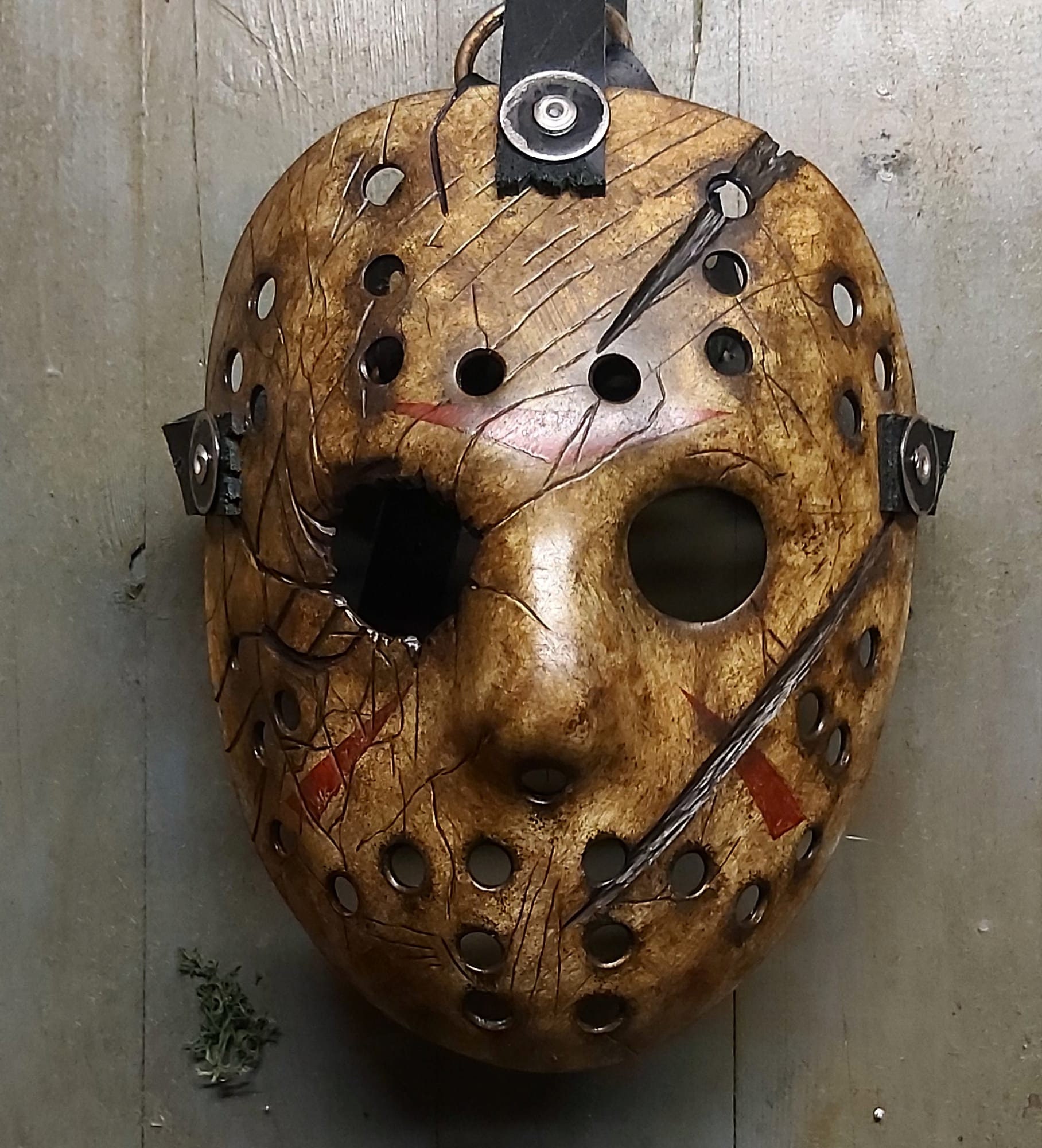 VS battle damaged hockey mask prop replica,cosplay,horror prop,hallow…