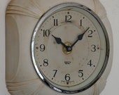 16cm Vintage Smiths Sectric Art Deco Wall Clock - Retro Cream Converted to Quartz Mechanism Gift